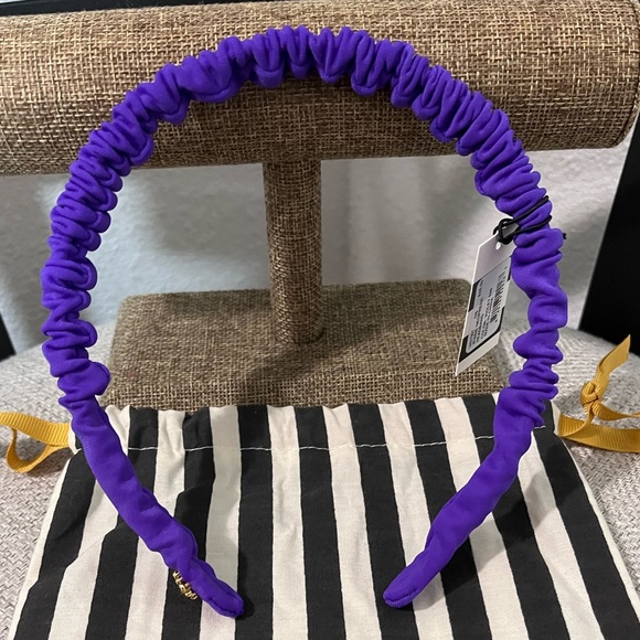 Lele Sadoughi Accessories - LELE SADOUGHI NWT AUTHENTIC VIOLET JESSIE RUCHED NEOPRENE SLIM HEADBAND